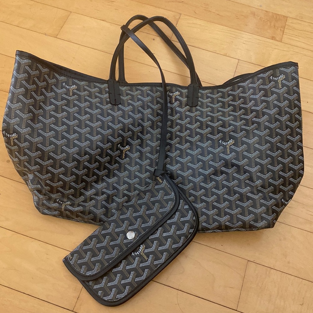 Black Goyard St. Louis PM tote